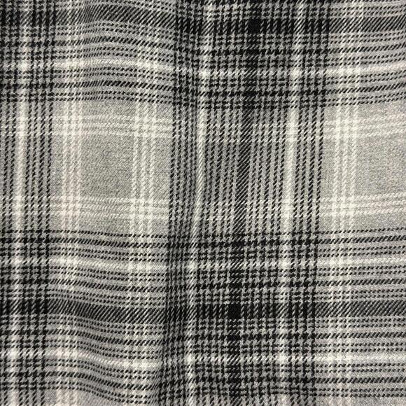 Duluth Trading Co. Men's XL TALL Flannel Button Shirt Gray Plaid Black White EUC - Picture 5 of 7